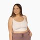 Kindred Bravely Sublime Bamboo Viscose Hands-Free Pumping Lounge & Sleep Bra - Oatmeal Heather, 1X