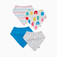 Small Story 4-Pack Bandana Bib - Bright Blocks