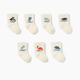 Small Story Days of the Week Crew Socks (7-pack) - Dino Days, 0-3 M