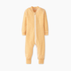 Hanna Andersson Baby 2-Way Zip Sleeper in HannaSoft™ - Ecru/Marigold, 6-12 Months