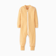 Hanna Andersson Baby 2-Way Zip Sleeper in HannaSoft - Ecru/Marigold, 6-12 Months