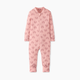 Hanna Andersson Baby 2-Way Zip Sleeper in HannaSoft™ - Blush Pink Rainbow, 0-3 M