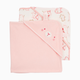 Carter's Hooded Towel (2 Pack) - Pink/Ivory, O/S