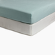 Soundly Organic Cotton Muslin Crib Sheet (2 Pack) - Blue Haze/Snow White