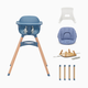 Lalo 3-in-1 High Chair Kit - Blueberry