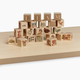 Loomsake Wooden Alphabet Blocks - Grey