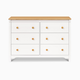 daVinci Shea 6-Drawer Dresser - Warm White/Honey