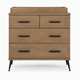 Delta Children Sloane 4 Drawer Dresser with Changing Top - Acorn /Matte Black