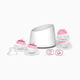 Nanobebe Breastmilk Bottle Starter Set - Pink And Grey