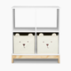 Delta Children babyGap Brannan Bear Bookcase with Bins - White