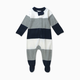 Honest Baby Clothing Organic Cotton Sleep & Play - Jumbo Stripe Navy, 0-3 M