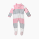 Honest Baby Clothing Organic Cotton Sleep & Play - Jumbo Stripe Petal Pink, 0-3 M