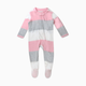 Honest Baby Clothing Organic Cotton Sleep & Play - Jumbo Stripe Petal Pink, 0-3 M