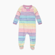 Honest Baby Clothing Organic Cotton Sleep & Play - Rainbow Stripe Pink, 0-3 M