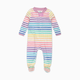 Honest Baby Clothing Organic Cotton Sleep & Play - Rainbow Stripe Pink, 0-3 M