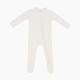Kyte Baby Ribbed Zipper Footie - Oat, Newborn