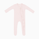 Kyte Baby Ribbed Ruffle Zipper Footie - Blush, 0-3 M