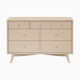 babyletto Palma 7-Drawer Assembled Double Dresser - Taupe