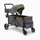 Delta Children Jeep Sport All-Terrain Stroller Wagon - Grey/Olive Green