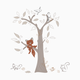 Lambs & Ivy Wall Decals - Treetop Fox