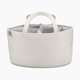 Parker Baby Co. Rope Diaper Caddy Organizer - White