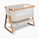 Tutti Bambini CoZee Air Bedside Crib - Scandinavian Walnut/Ecru