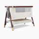 Tutti Bambini CoZee Luxe Bedside Crib - Walnut/Cream