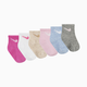 Nike Swoosh Ankle Socks (6 Pack) - Playful Pink, 6-12 M