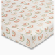 Crane Baby Cotton Sateen Crib Fitted Sheet - Parker Rainbow