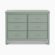 daVinci Charlie 6-Drawer Double Dresser - Light Sage