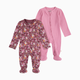 Huggies Footed Coverall (2 Pack) - Hawthorne Rose/Florals, 0-3 M