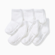 Burt's Bees Baby Solid Crew Socks (6 Pack) - Cloud White, 0-3 M