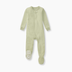 Burt's Bees Baby Honeysoft™ Buttery Soft Lyocell and Organic Cotton Blend Sleeper Footed Zip Up - Mossy Green, 3-6 M
