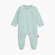 Magnetic Me Pointelle Organic Cotton Footie - Seagrass, Newborn