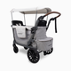 WonderFold Wagon L2 Double Stroller Wagon - Gray