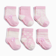 Tiny Kind 6-Pack Socks - Pink Mary Janes, 0-3 M