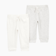 Carter's 2-Pack Pull-On Pants - White, Nb