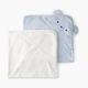 Carter's Hooded Towel (2 Pack) - Blue, O/S