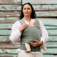 BabyDink T-Shirt Newborn Wrap Carrier - Sage, XXL