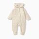 Burt's Bees Baby Organic Cotton Honeycomb Quilted Bunting - Oat, 0-3 M
