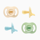 Tommee Tippee Ultra Light Silicone Pacifier - Cream/Yellow/Blue/Sage, 0-6 Months, 4