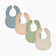 Comfy Cubs Muslin Bibs with Adjustable Snaps (4 Pack) - Multicolor, 4