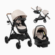 Evenflo Pivot Xpand NXT Travel System featuring LiteMax NXT Infant Car Seat - Canyon Beige