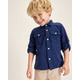 Boys Linen-Blend Button Up Shirt - Linen Edit