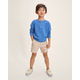 Boys Linen-Blend Chino Shorts - Linen Edit
