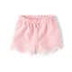 Girls Embroidered Eyelet Linen-Blend Pull On Shorts - Linen Edit