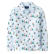 Boys Christmas Poplin Button Up Shirt