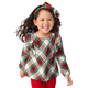 Girls Matching Family Plaid Flutter Top - Family Celebrations