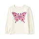 Girls Embroidered Butterfly Top - Spice Market
