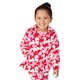 Girls Heart Fleece Half Zip - Valentine Cutie
